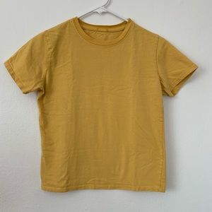 Yellow Brandy Melville baby tee